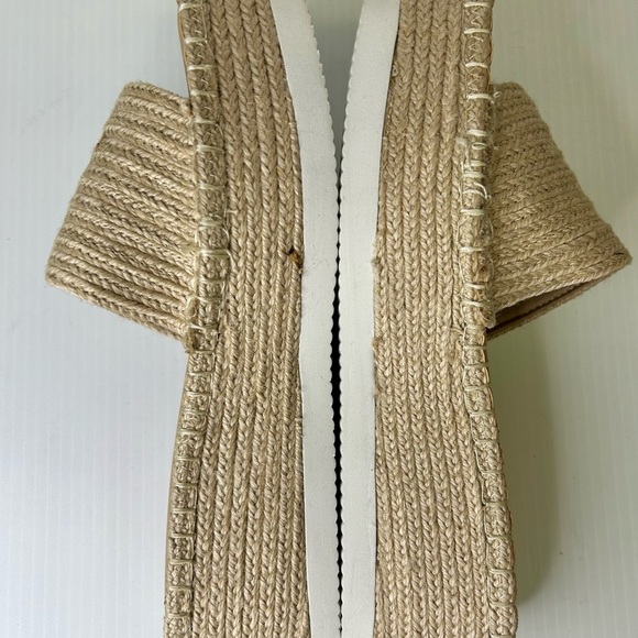 🤩”Wild Pair” Shermer Slide Espadrille Platform Sandals Beige w/White Soles” - Picture 10 of 16